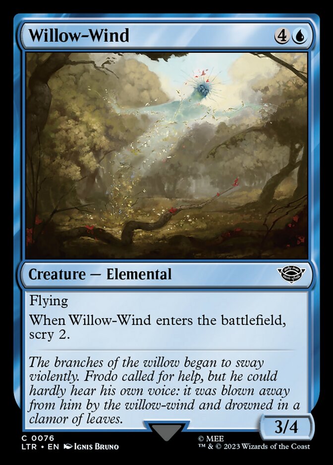 Willow-Wind 76/281 (Universes Beyond: The Lord of the Rings: Tales of Middle-earth)  - Foil
