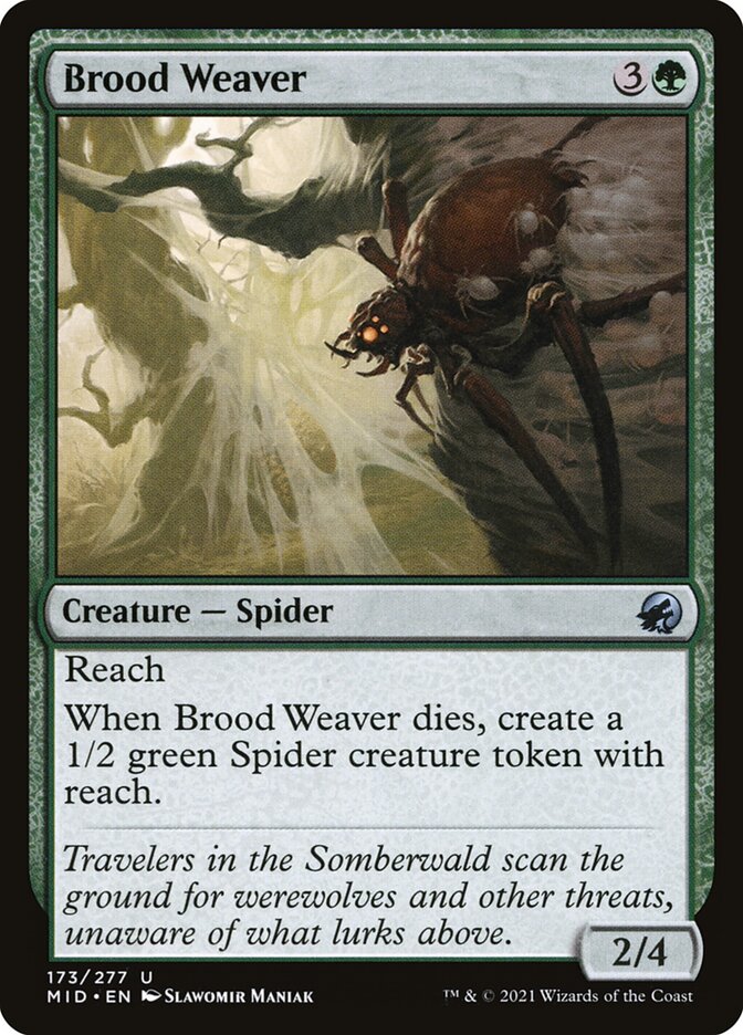 Brood Weaver 173/277 (Innistrad: Midnight Hunt)  - Foil