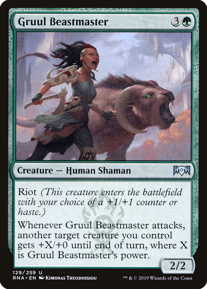 Gruul Beastmaster 129/259 (Ravnica Allegiance) 