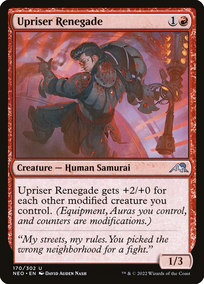 Upriser Renegade 170/302 (Kamigawa: Neon Dynasty) 