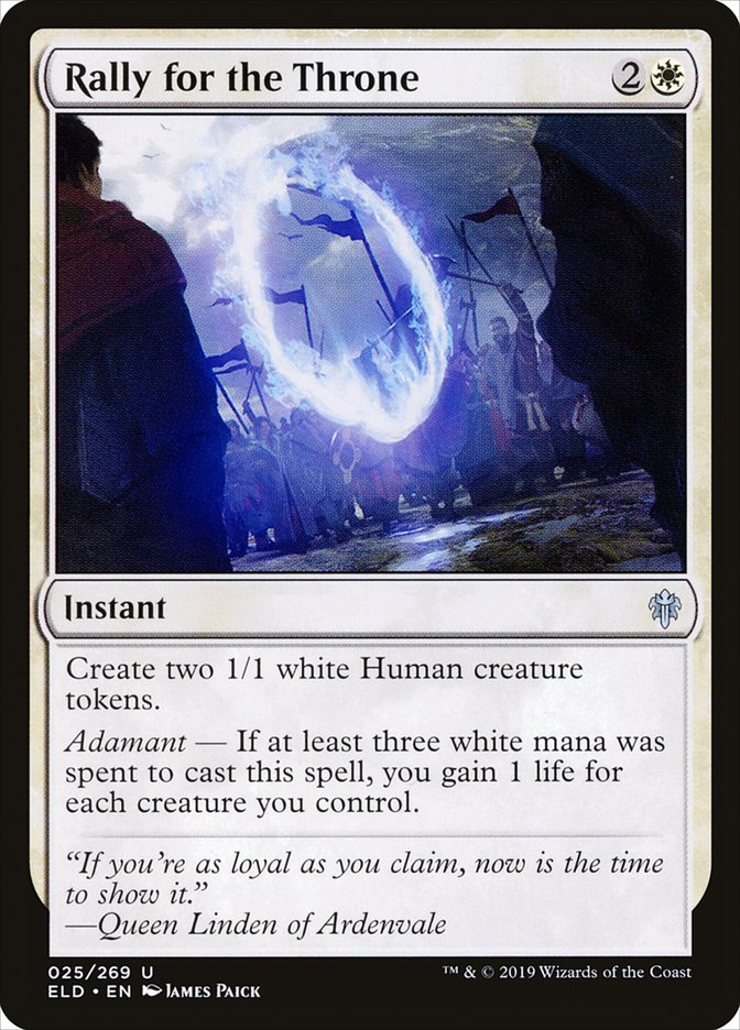 Rally for the Throne 25/269 (Throne of Eldraine) 
