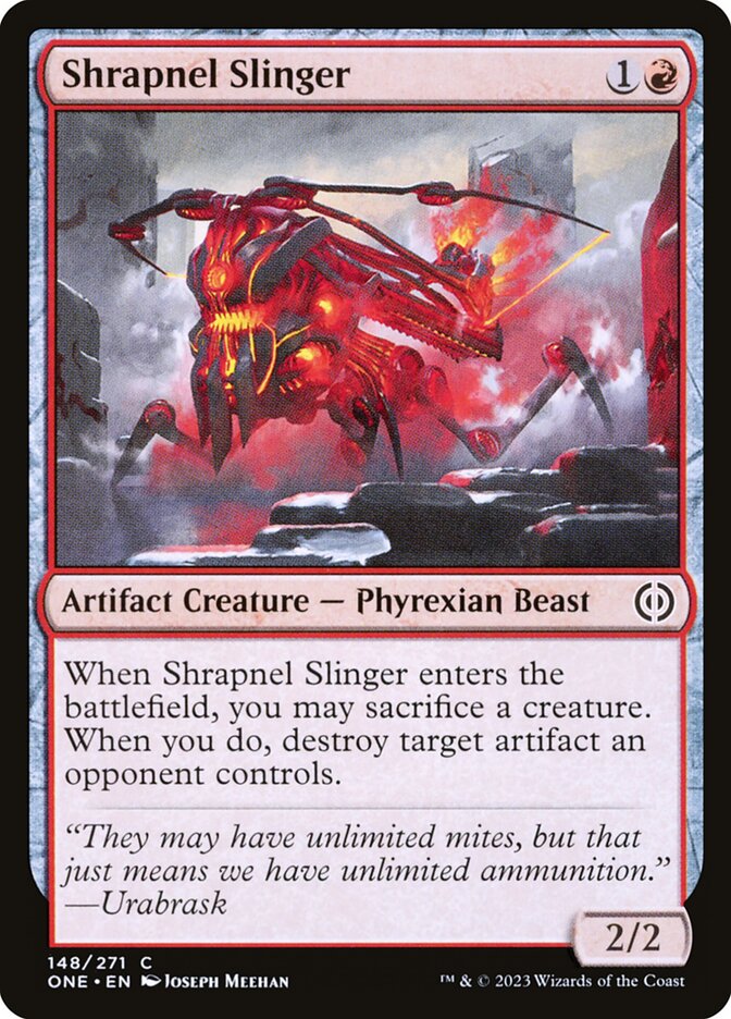 Shrapnel Slinger 148 (Phyrexia: All Will Be One) 
