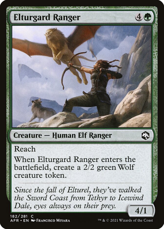 Elturgard Ranger 182 (Adventures in the Forgotten Realms)  - Foil