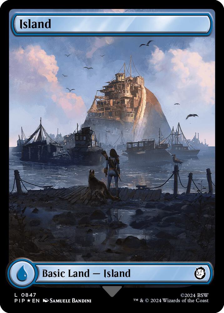 Island 847/326 (Universes Beyond: Fallout)  - Full Art Surge Foil