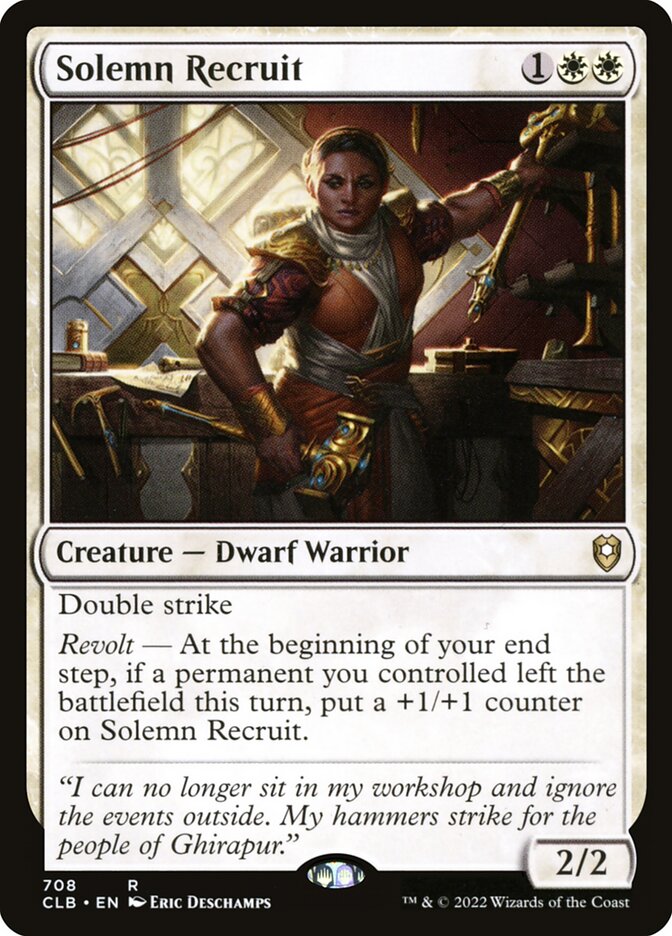 Solemn Recruit 708 (Commander Legends: Battle for Baldur's Gate) 