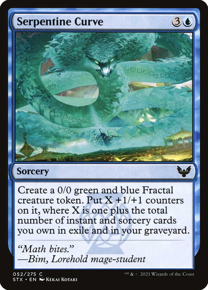 Serpentine Curve 52 (Strixhaven: School of Mages) 