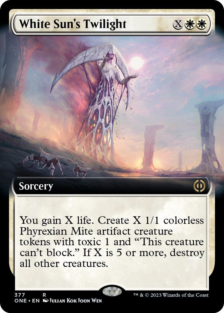White Sun's Twilight 377 (Phyrexia: All Will Be One)  - Extended Art