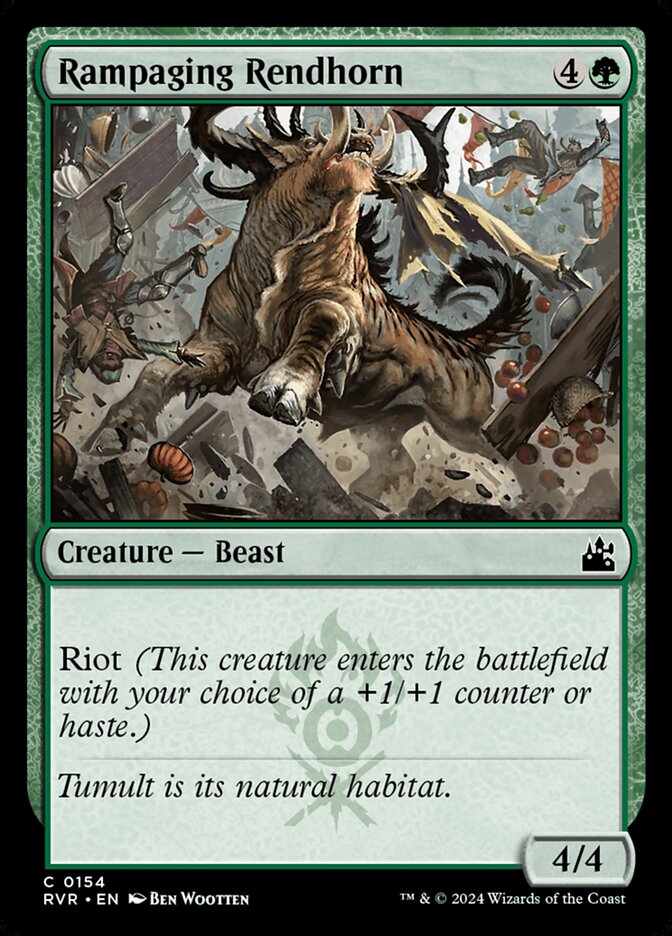 Rampaging Rendhorn 154/291 (Ravnica Remastered)  - Foil