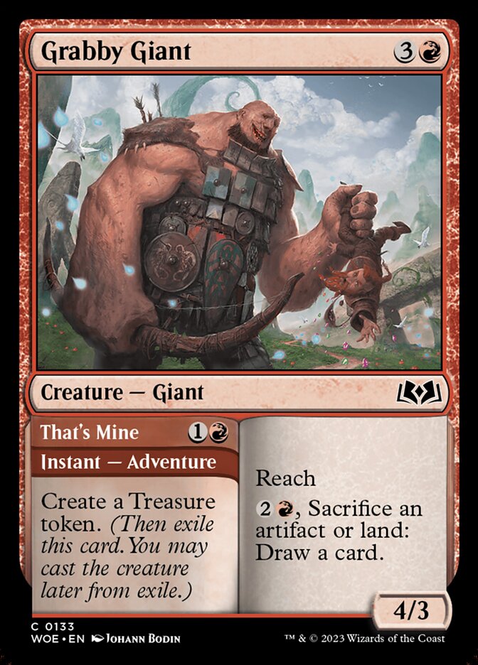Grabby Giant // That's Mine 133 (Wilds of Eldraine) 