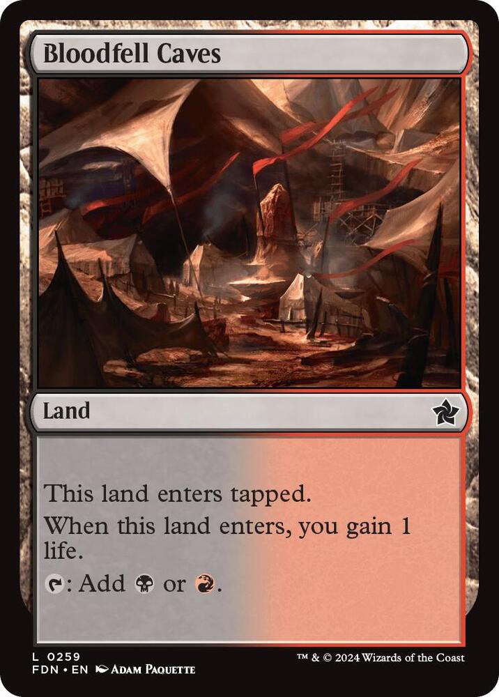 Bloodfell Caves 259/291 (Foundations)  - Foil