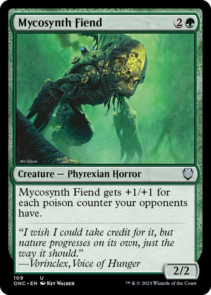 Mycosynth Fiend 109/28 (Commander: Phyrexia: All Will Be One) 