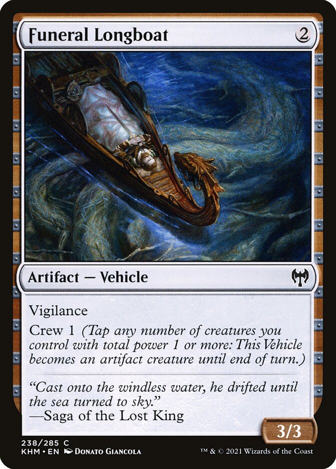 Funeral Longboat 238 (Kaldheim)  - Foil