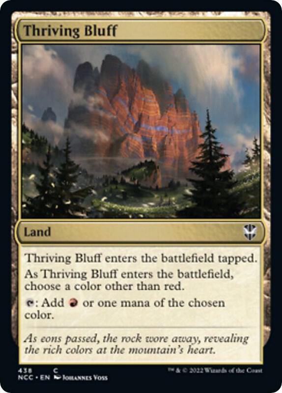 Thriving Bluff 438 (Commander: Streets of New Capenna) 