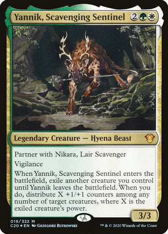 Yannik, Scavenging Sentinel 19/322 (Commander 2020)  - Foil