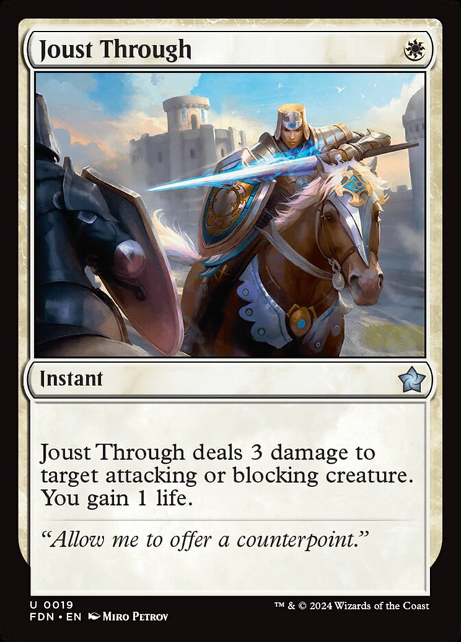 Joust Through 19/291 (Foundations)  - Foil