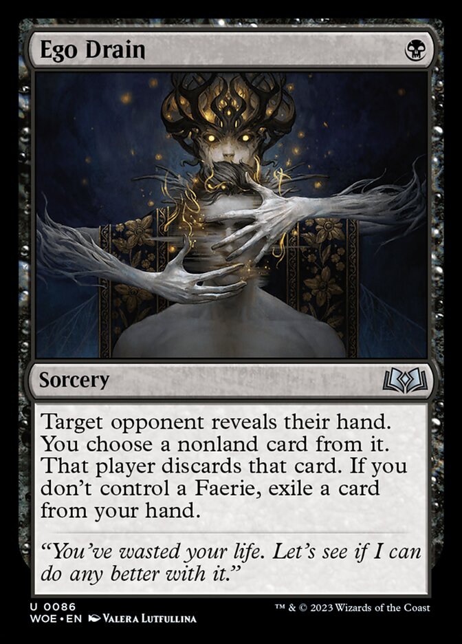 Ego Drain 86/276 (Wilds of Eldraine)  - Foil