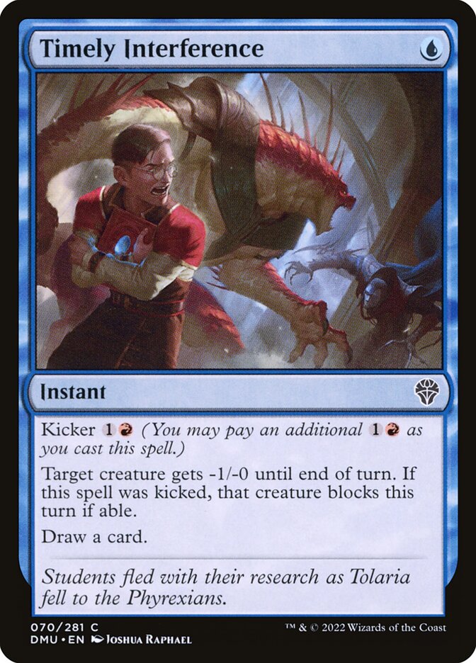 Timely Interference 70/281 (Dominaria United)  - Foil