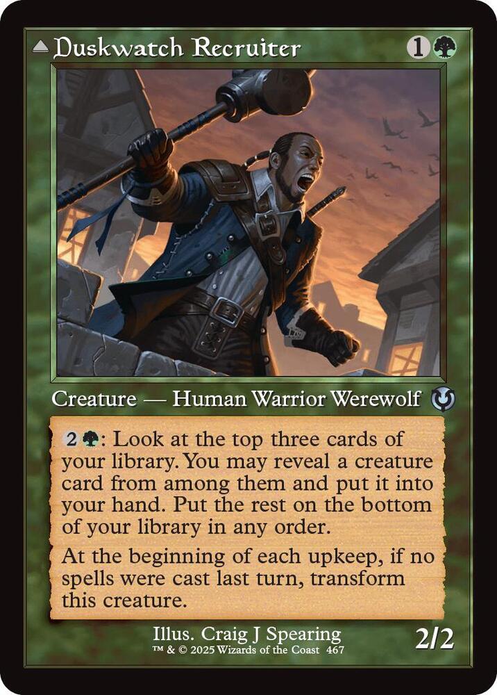 Duskwatch Recruiter // Krallenhorde Howler 467 (Innistrad Remastered)  - Retro