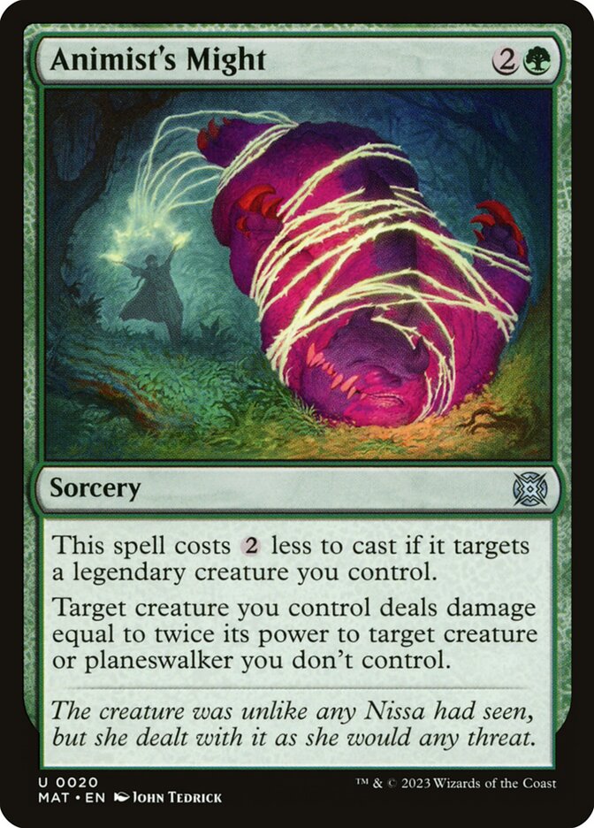 Animist's Might 20/50 (March of the Machine: The Aftermath)  - Foil
