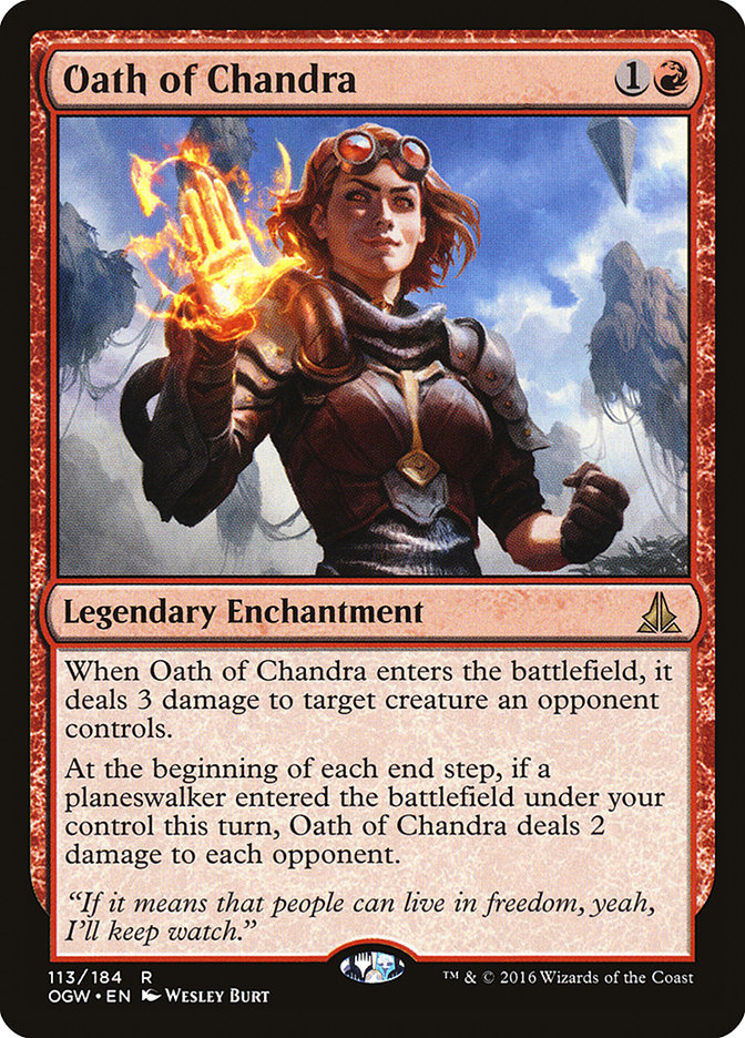 Oath of Chandra 113/184 (Oath of the Gatewatch) 