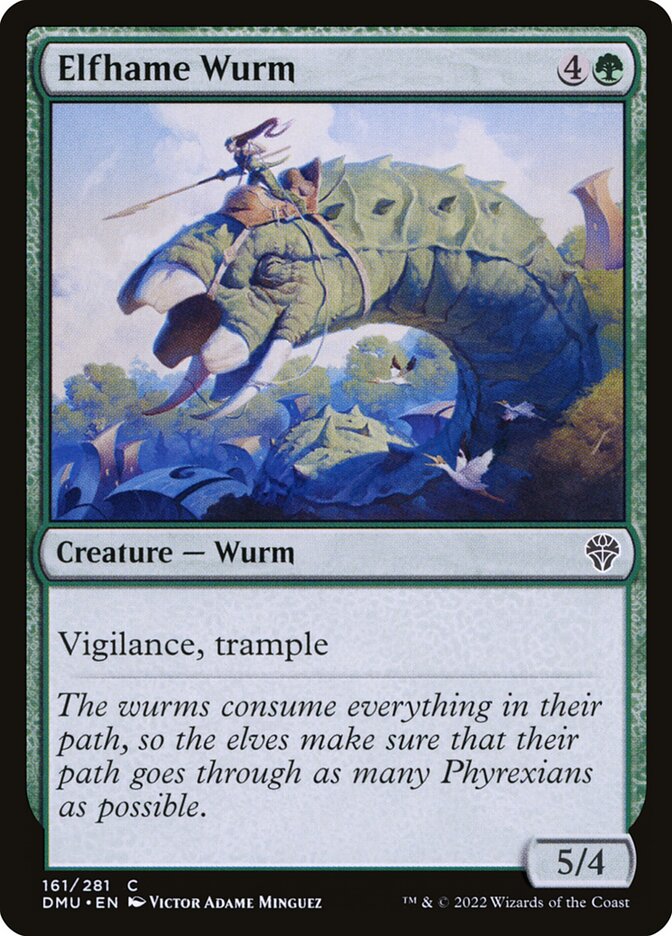 Elfhame Wurm 161/281 (Dominaria United) 