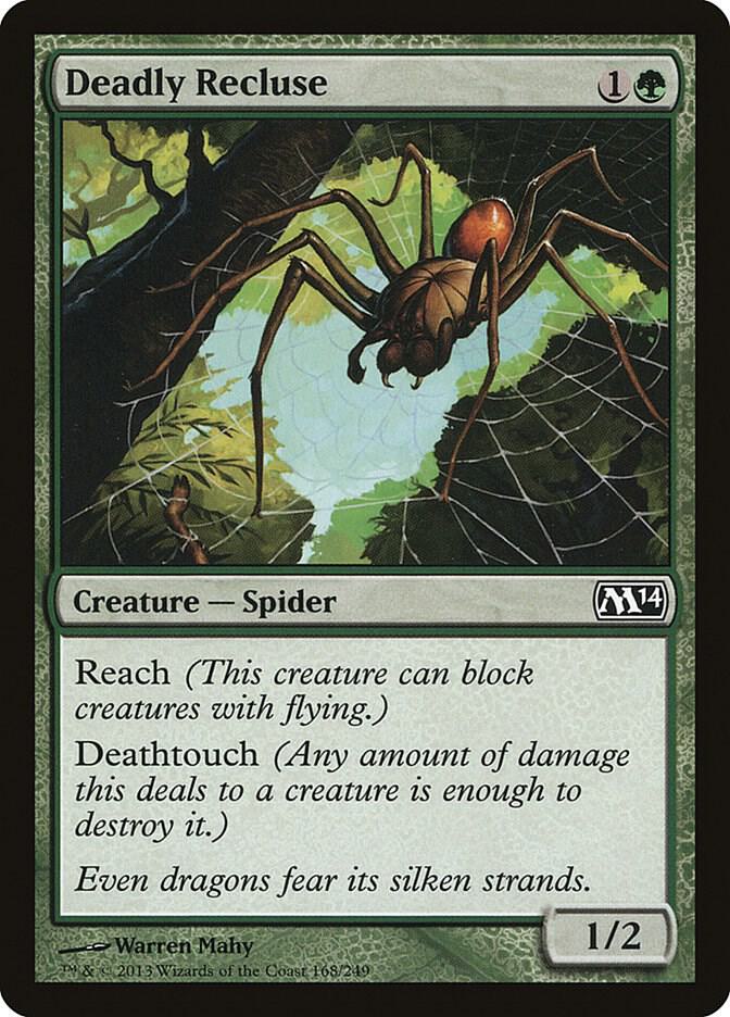 Deadly Recluse 168/249 (Magic 2014 (M14)) 