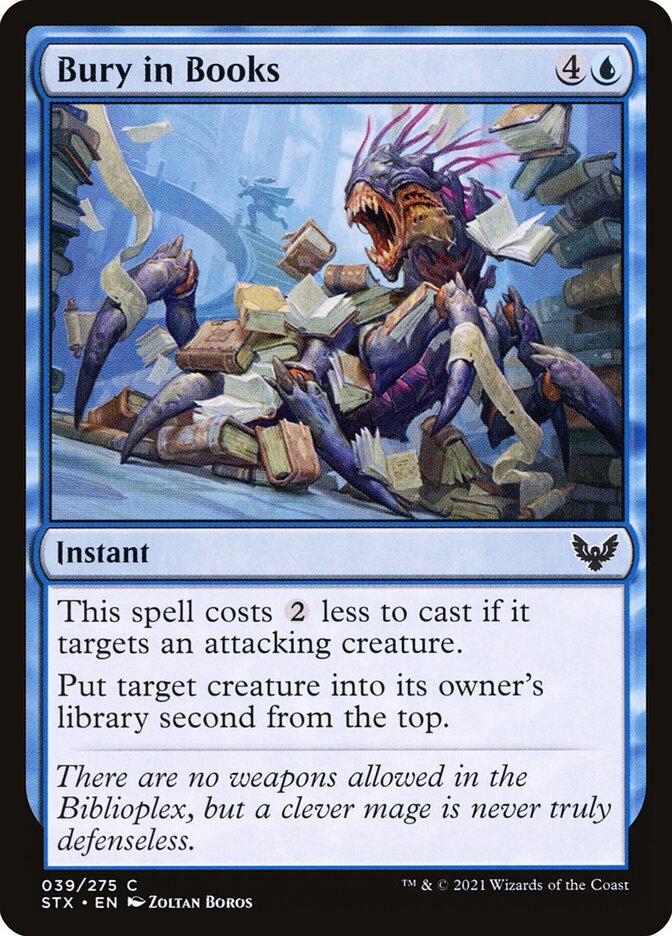 Bury in Books 39 (Strixhaven: School of Mages)  - Foil