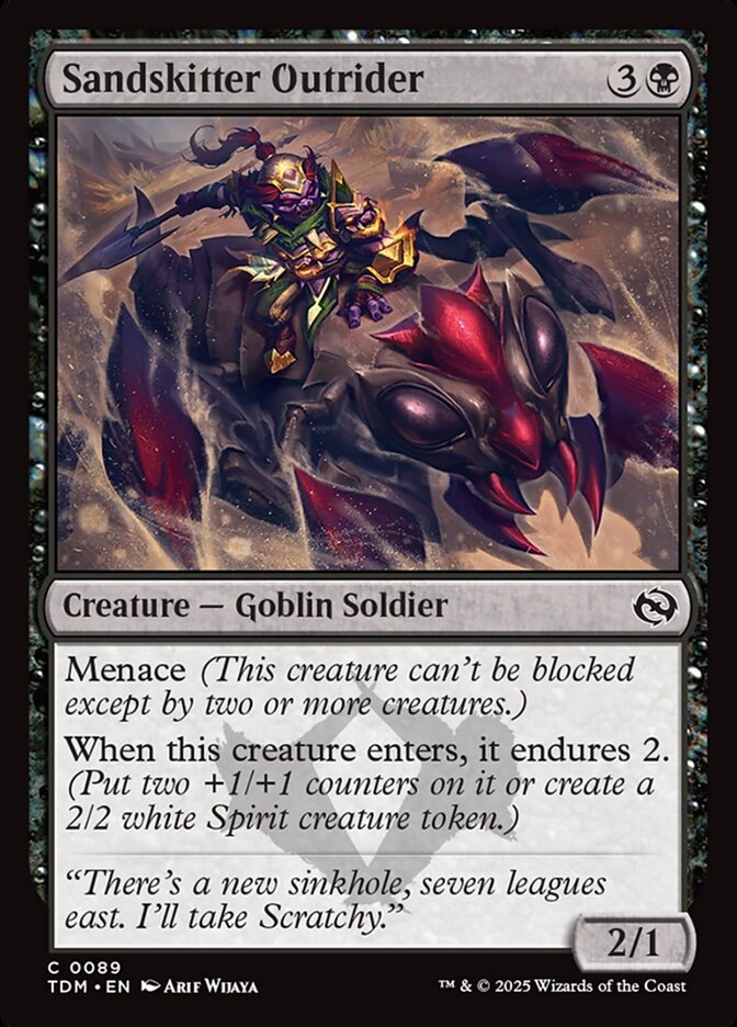 Sandskitter Outrider 89 (Tarkir: Dragonstorm)  - Foil