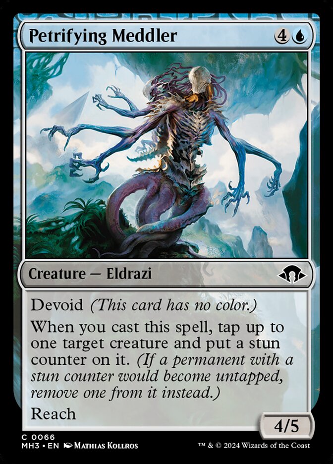 Petrifying Meddler 66/319 (Modern Horizons 3)  - Foil