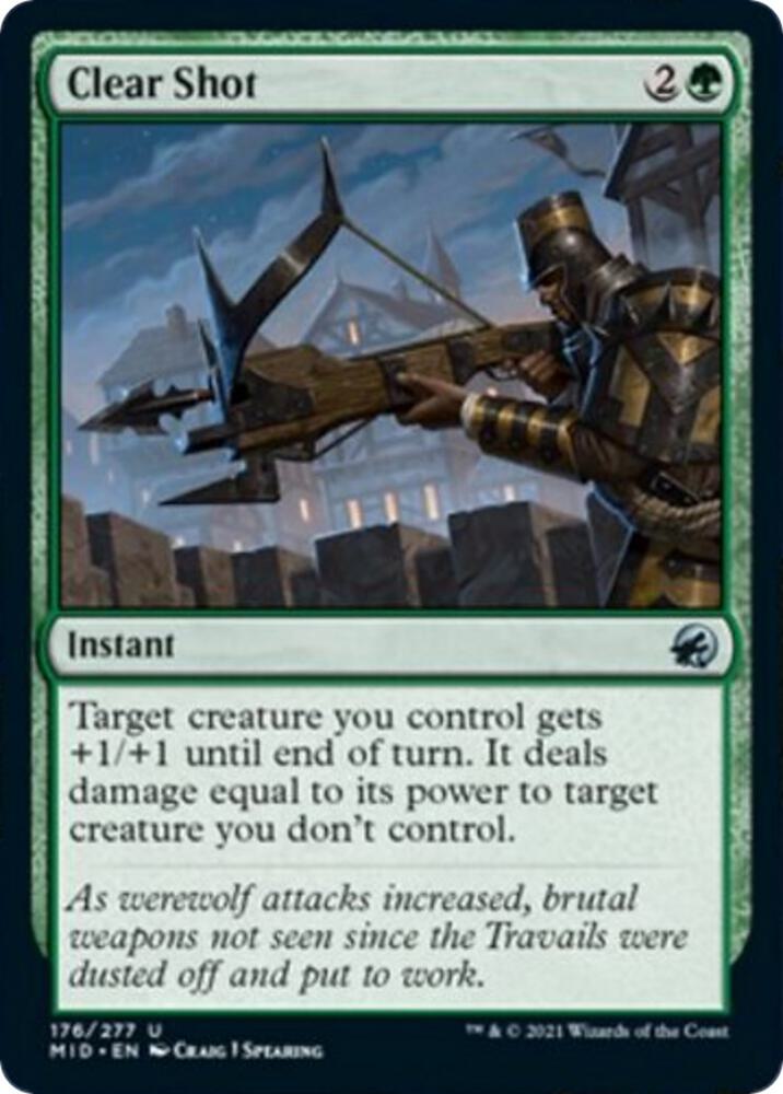 Clear Shot 176 (Innistrad: Midnight Hunt)  - Foil