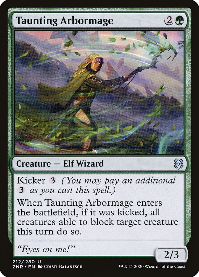 Taunting Arbormage 212/280 (Zendikar Rising) 