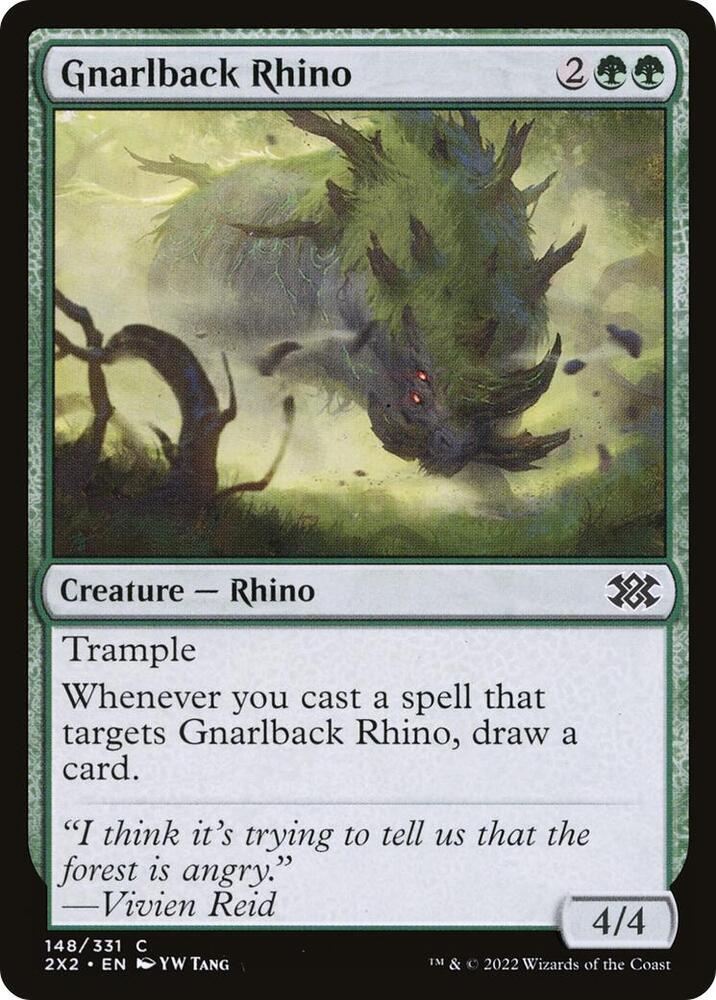 Gnarlback Rhino 148/331 (Double Masters 2022)  - Foil