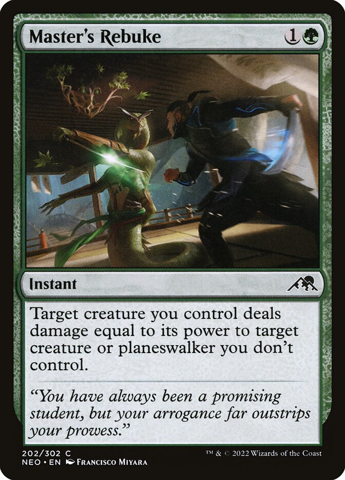 Master's Rebuke 202/302 (Kamigawa: Neon Dynasty) 