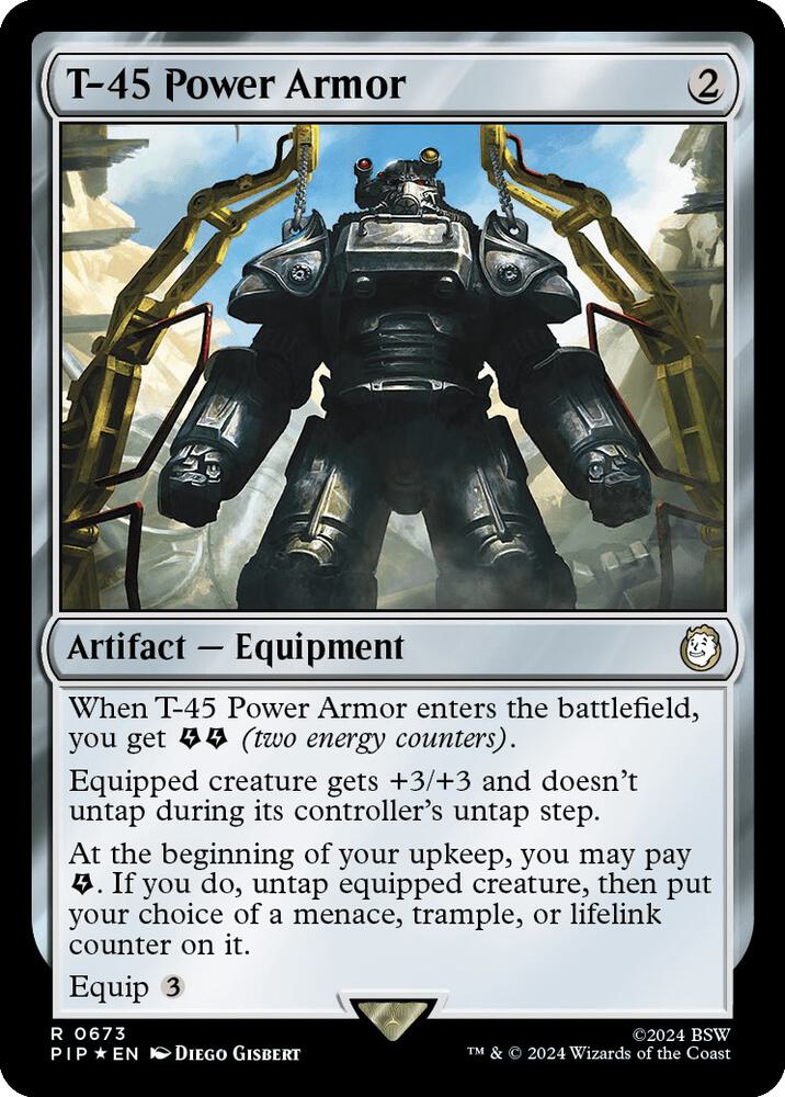 T-45 Power Armor 673/326 (Universes Beyond: Fallout)  - Surge Foil