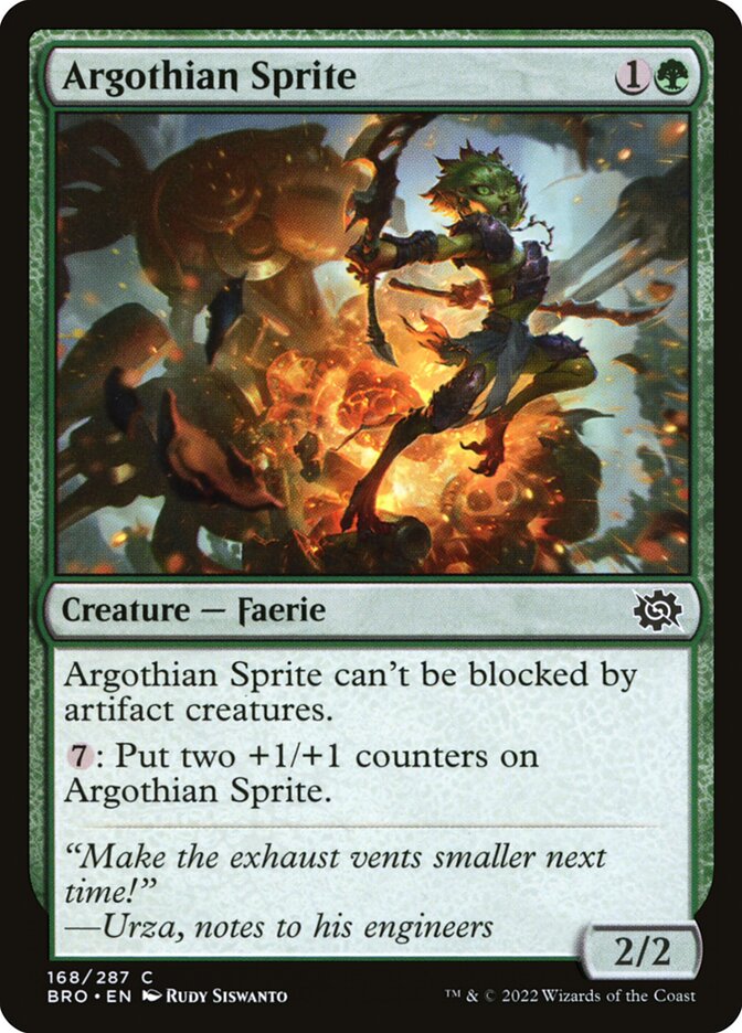 Argothian Sprite 168/287 (The Brothers' War)  - Foil