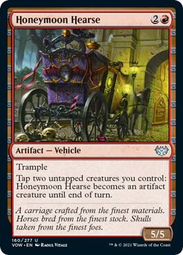 Honeymoon Hearse 160/277 (Innistrad: Crimson Vow)  - Foil