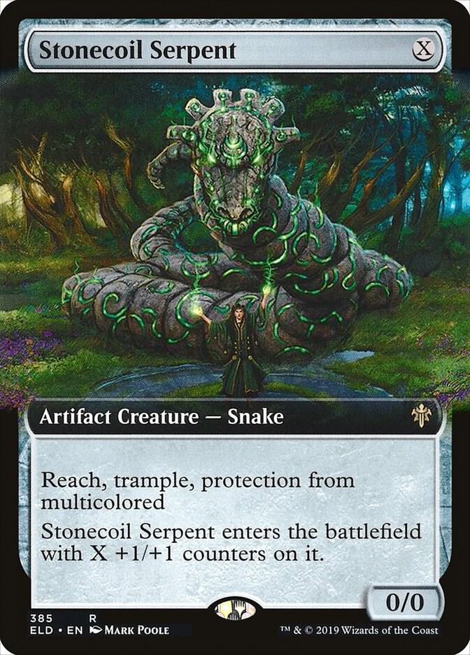 Stonecoil Serpent 385/269 (Throne of Eldraine)  - Extended Art