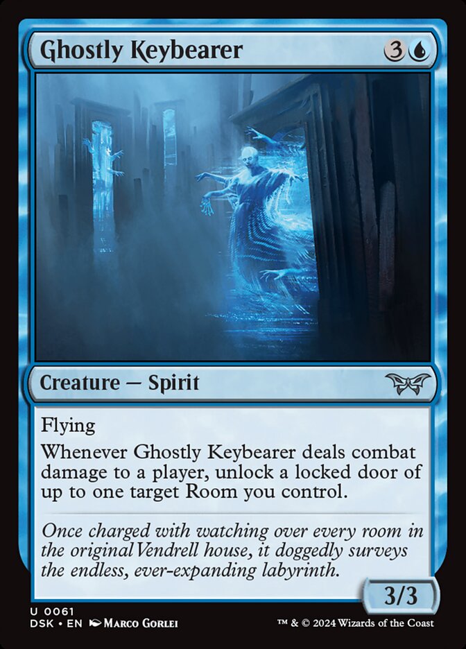 Ghostly Keybearer 61/286 (Duskmourn: House of Horror)  - Foil