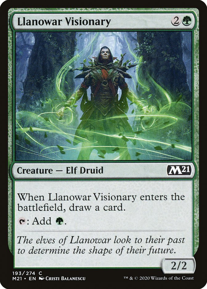 Llanowar Visionary 193 (Core Set 2021) 