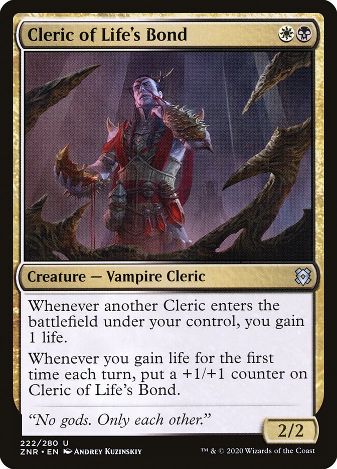 Cleric of Life's Bond 222/280 (Zendikar Rising)  - Foil
