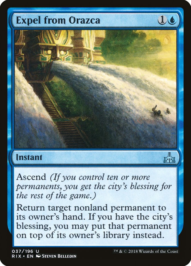 Expel from Orazca 37/196 (Rivals of Ixalan) 