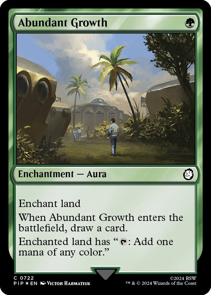 Abundant Growth 722/326 (Universes Beyond: Fallout)  - Surge Foil