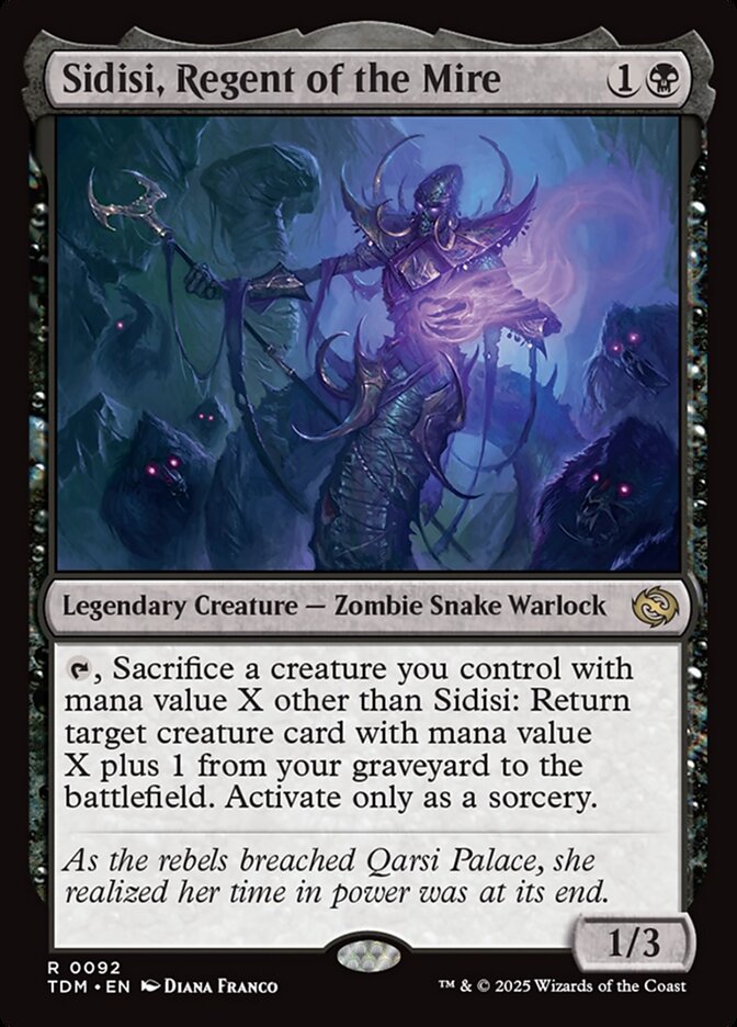 Sidisi Regent of the Mire 92 (Tarkir: Dragonstorm) 