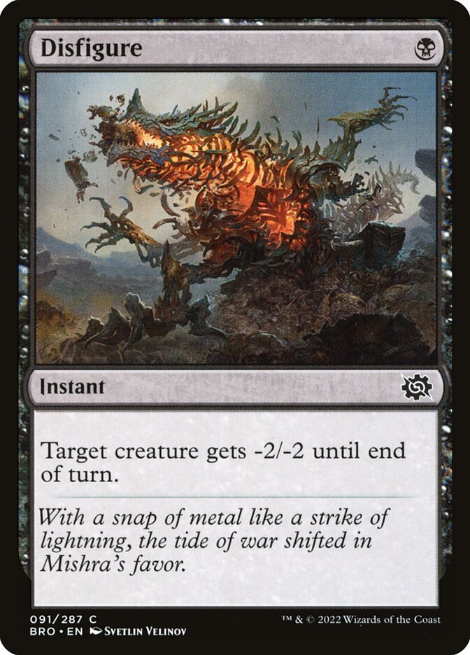 Disfigure 91/287 (The Brothers' War)  - Foil
