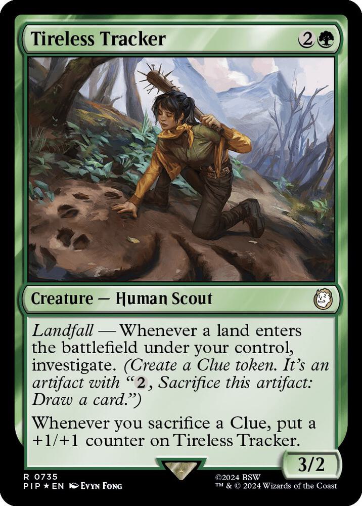 Tireless Tracker 735 (Universes Beyond: Fallout)  - Surge Foil