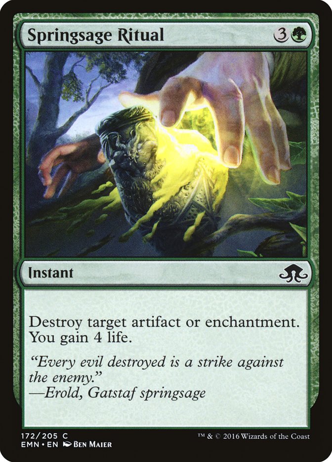 Springsage Ritual 172/205 (Eldritch Moon) 