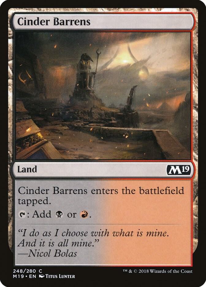 Cinder Barrens 248/280 (Core Set 2019) 