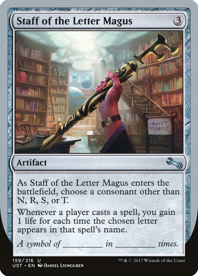 Staff of the Letter Magus 159/216 (Unstable) 