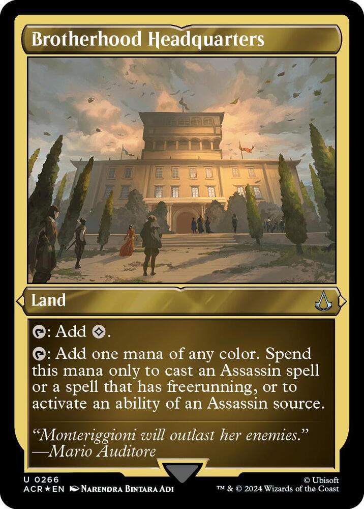 Brotherhood Headquarters 266 (Universes Beyond: Assassin's Creed)  - Etched Foil