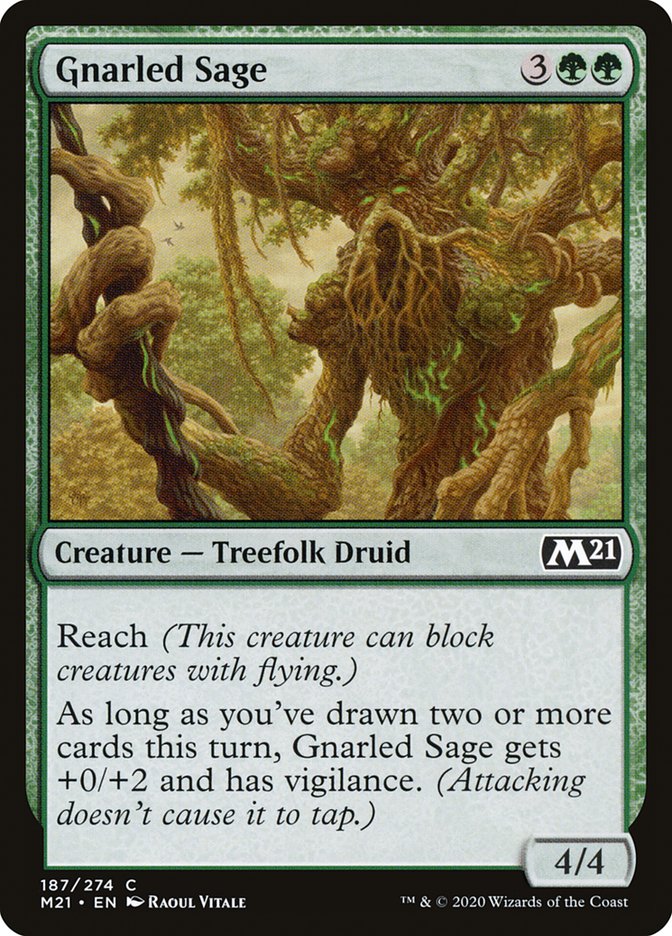 Gnarled Sage 187 (Core Set 2021)  - Foil